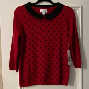 NWT Elle long sleeve collared sweater